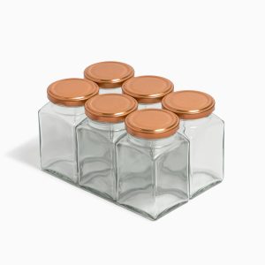 Helene – Fyrkantiga stora kryddburkar (6 st)