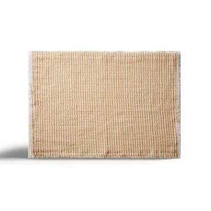 1 par Tallriksunderlägg, Gul/vit