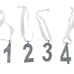 Advents siffror Zink 1-4