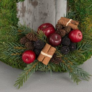 Äpple stick dekoration 3,5 cm 5-pack