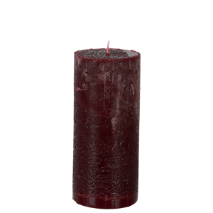 Blockljus Bordeaux / mörkröd 15 cm