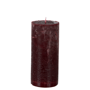 Blockljus Bordeaux / mörkröd 20 cm