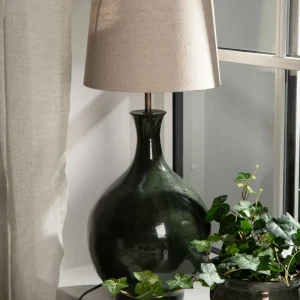 Bordslampa / Lampfot Larissa Kale grön H 50 cm