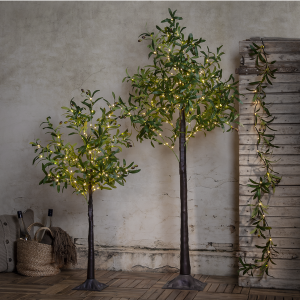 Dekorationsträd Olivträd med belysning 180 cm