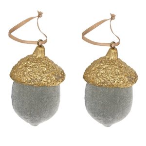 Ekollon hänge grå velvet 2-pack