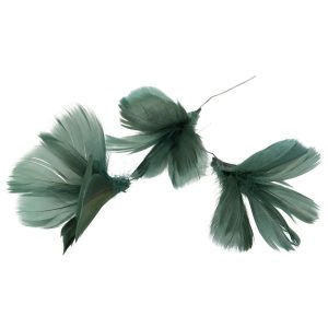 Fjäderblommor grönblå 12-pack