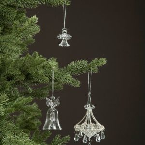 Glasängel hänge 6-pack