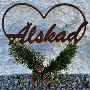 Gravdekoration – Hjärta älskad