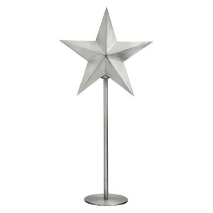 Julstjärna på fot silver H 76 cm