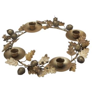 Adventsljusstake antik mässing