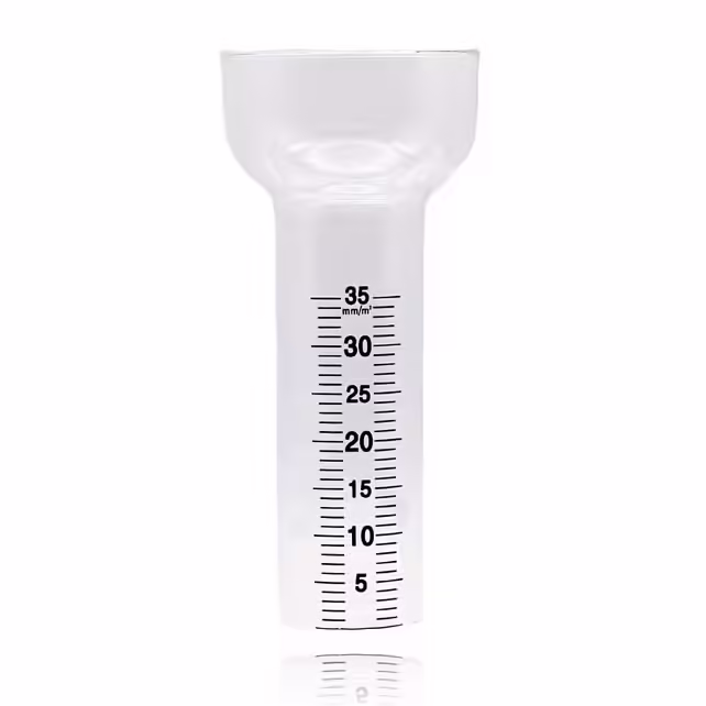 Extraglas till regnmätare