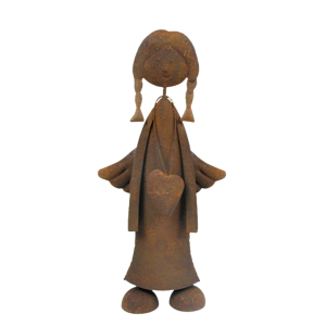 Rostig ängel med hjärta