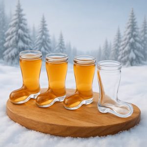 Snapsglas vinterstövlar 4-pack
