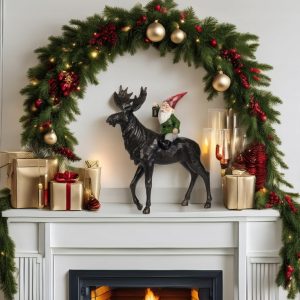 Juldekoration Vätte på älg